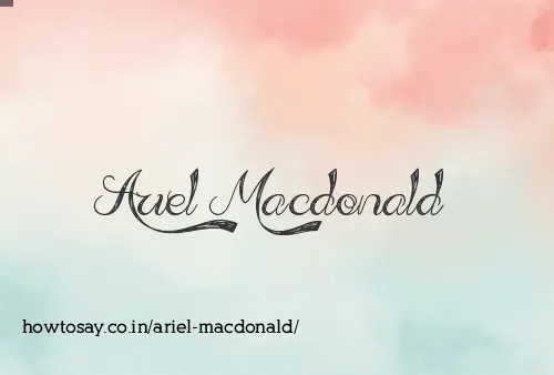 Ariel Macdonald
