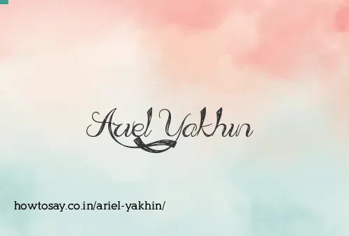 Ariel Yakhin