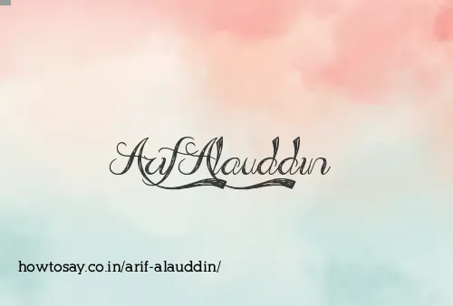 Arif Alauddin