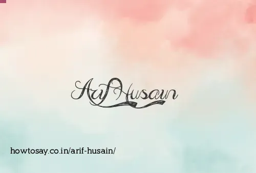 Arif Husain