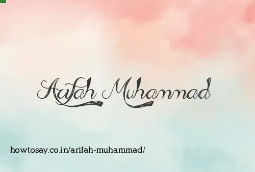 Arifah Muhammad