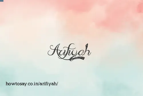 Arifiyah