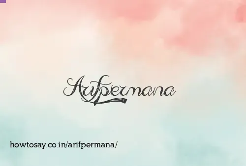 Arifpermana