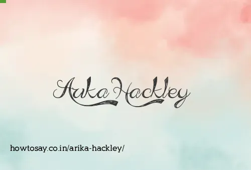 Arika Hackley