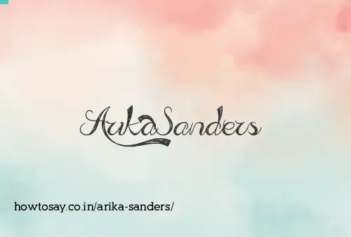 Arika Sanders
