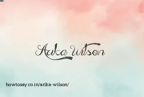 Arika Wilson