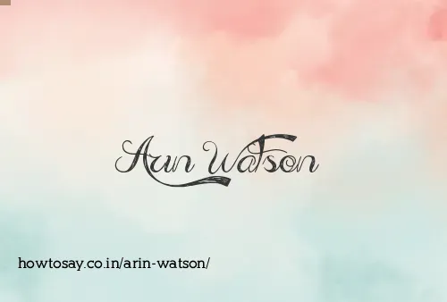 Arin Watson
