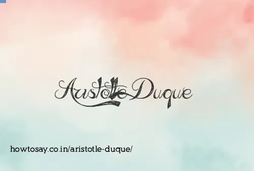 Aristotle Duque