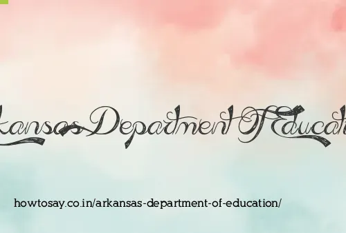 Arkansas Department Of Education