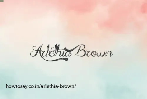 Arlethia Brown