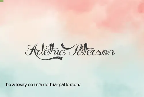 Arlethia Patterson