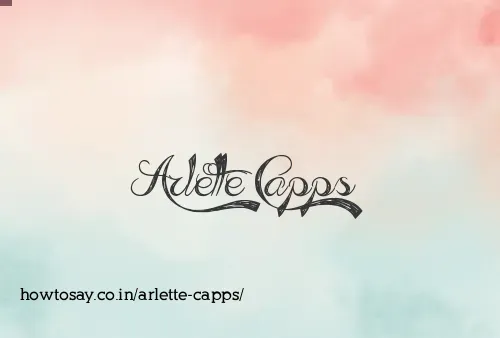 Arlette Capps