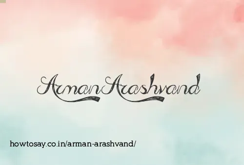 Arman Arashvand
