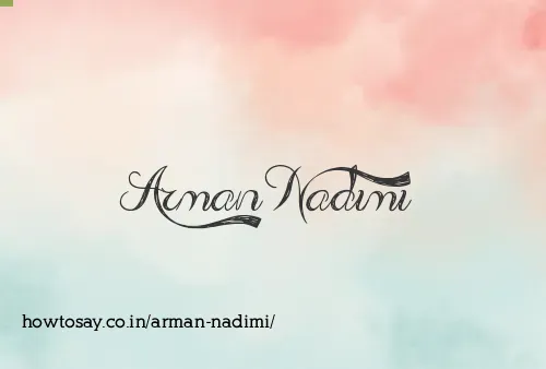 Arman Nadimi