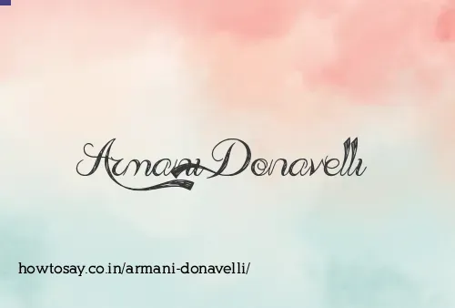Armani Donavelli