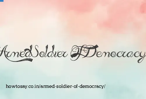 Armed Soldier Of Democracy