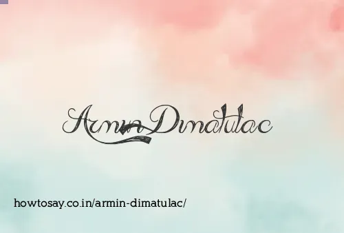 Armin Dimatulac