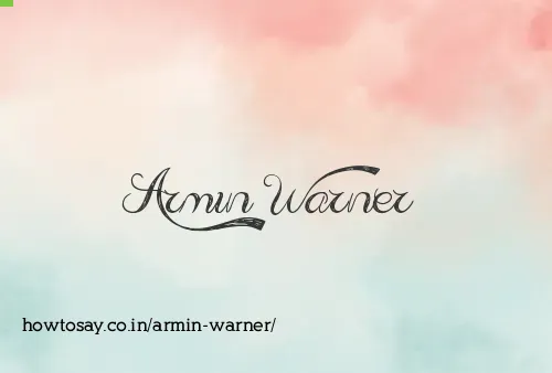 Armin Warner