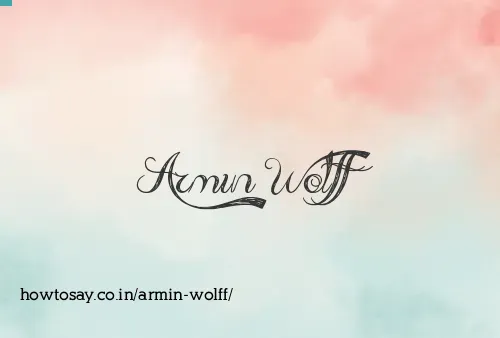 Armin Wolff