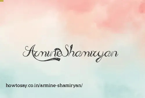 Armine Shamiryan