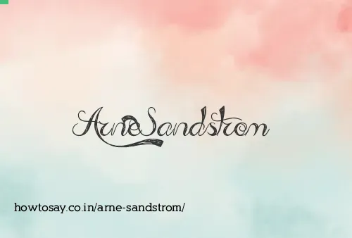 Arne Sandstrom