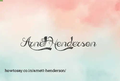 Arnett Henderson