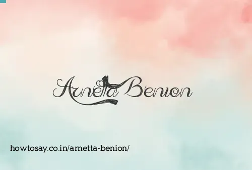 Arnetta Benion