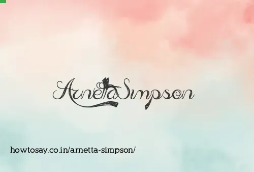 Arnetta Simpson