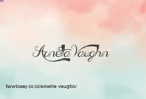 Arnetta Vaughn