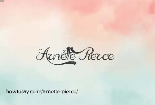 Arnette Pierce