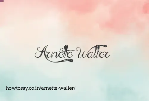 Arnette Waller