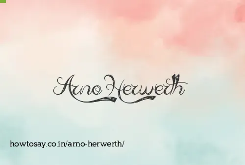 Arno Herwerth
