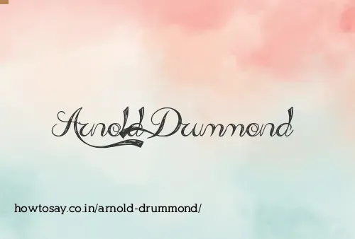 Arnold Drummond