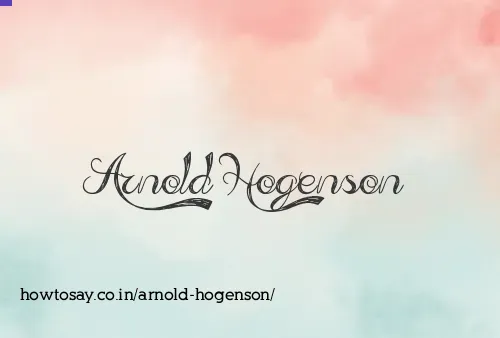Arnold Hogenson
