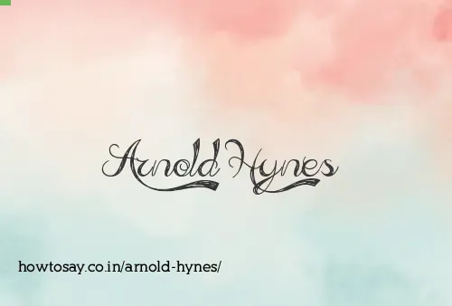 Arnold Hynes