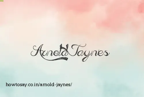 Arnold Jaynes