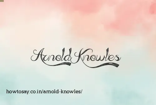 Arnold Knowles