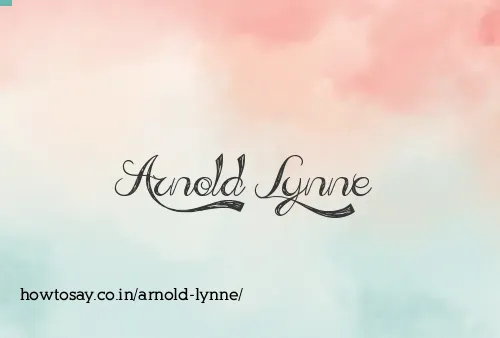 Arnold Lynne