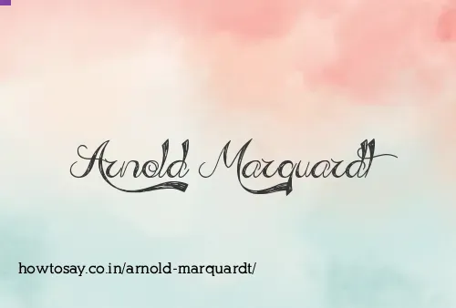 Arnold Marquardt