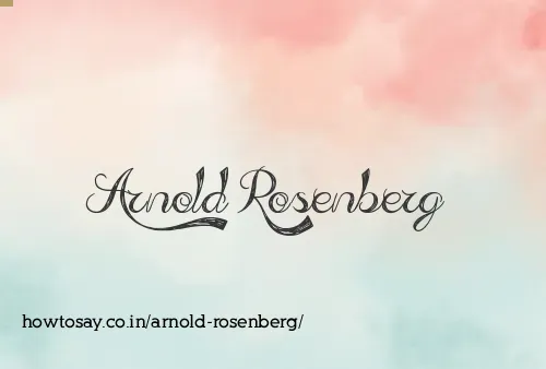 Arnold Rosenberg