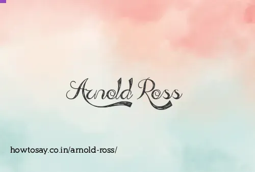 Arnold Ross