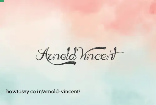 Arnold Vincent