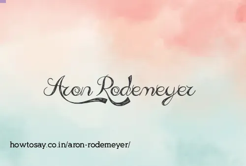 Aron Rodemeyer