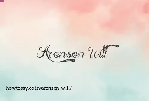 Aronson Will