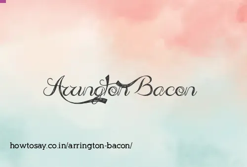 Arrington Bacon
