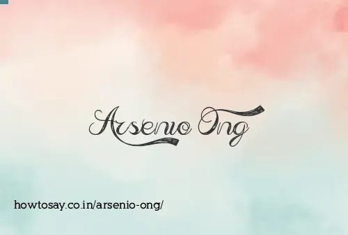 Arsenio Ong