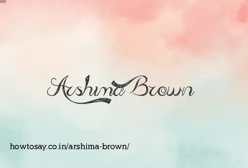 Arshima Brown