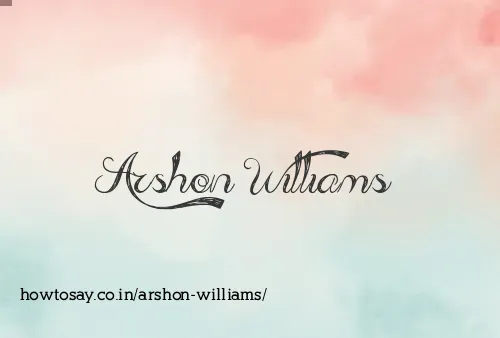 Arshon Williams