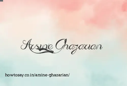 Arsine Ghazarian