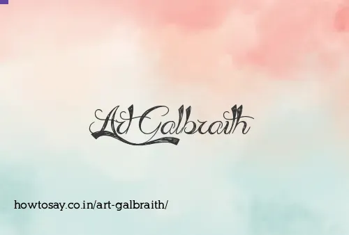 Art Galbraith